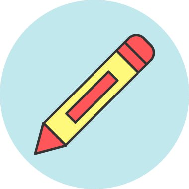 Web Kullanımı için Kalem Simgesi, Vektör İllüstrasyonu