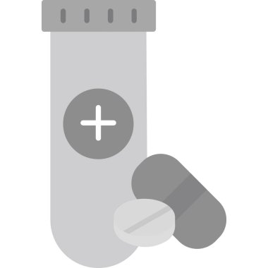 Web kullanımı için İlaç Simgesi, Vektör İllüstrasyonu