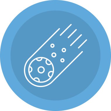 Web Kullanımı için Kuyrukluyıldız Simgesi, Vektör İllüstrasyonu