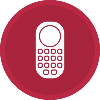 Web kullanımı için Cep Telefonu Simgesi, Vektör İllüstrasyonu