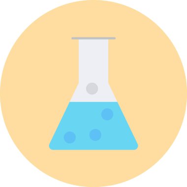 Beaker Simgesi, Web Kullanımı için Vektör İllüstrasyonu