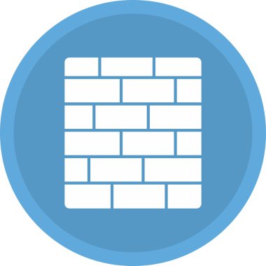 Web Kullanımı için Duvar Simgesi, Vektör İllüstrasyonu