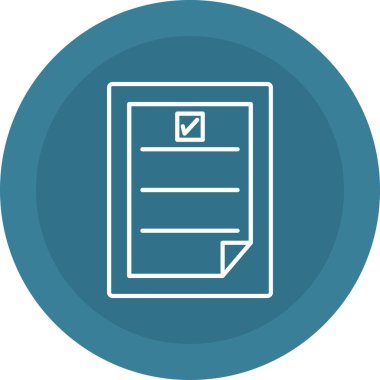 Web Kullanımı için Görev Simgesi, Vektör İllüstrasyonu