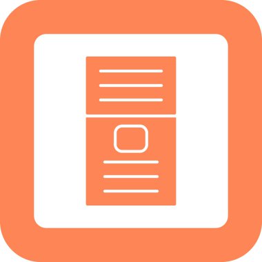 Web Kullanımı için LG Cep Telefonu Simgesi, Vektör İllüstrasyonu