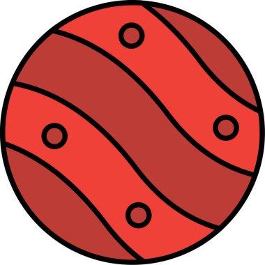 Mars Simgesi, Web Kullanımı için Vektör İllüstrasyonu