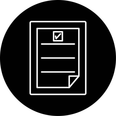 Web Kullanımı için Görev Simgesi, Vektör İllüstrasyonu