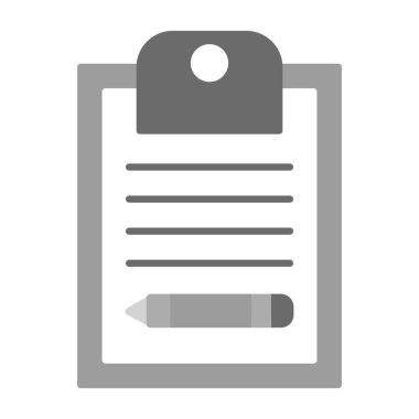 Web Kullanımı için Not Defteri Simgesi, Vektör İllüstrasyonu