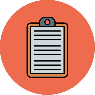 Web Kullanımı için Pano Simgesi, Vektör İllüstrasyonu