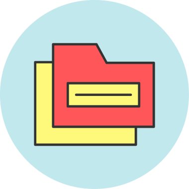 Web Kullanımı için Dizin Simgesi, Vektör İllüstrasyonu