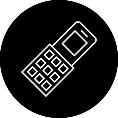 Web Kullanımı için Cep Telefonu Simgesi, Vektör İllüstrasyonu