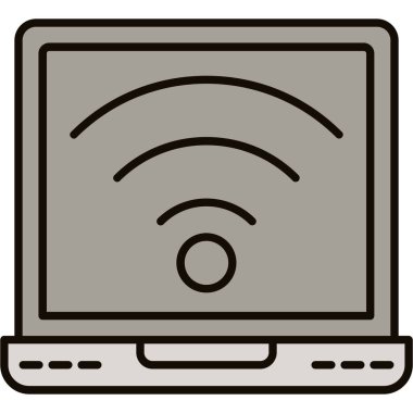 Web Kullanımı için Wifi Simgesi, Vektör İllüstrasyonu