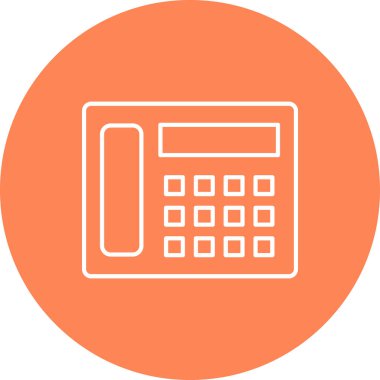 Web Kullanımı için Telefon Simgesi, Vektör İllüstrasyonu