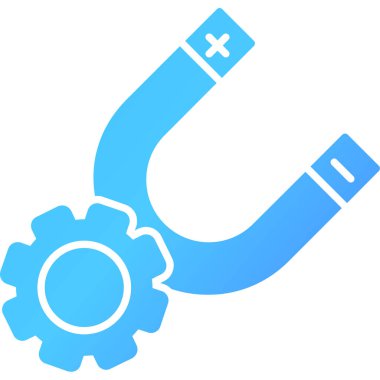 Web Kullanımı için Mıknatıs Simgesi, Vektör İllüstrasyonu