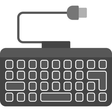 Web Kullanımı için Klavye Simgesi, Vektör İllüstrasyonu