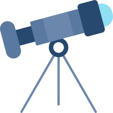 Web Kullanımı için Teleskop Simgesi, Vektör İllüstrasyonu
