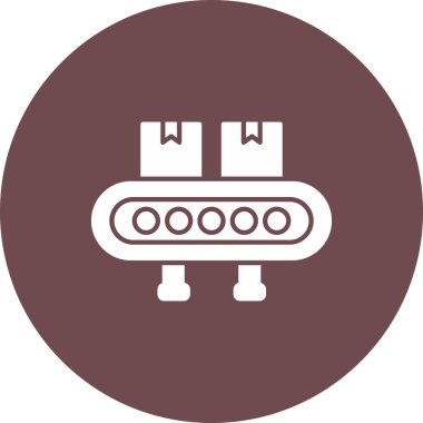 Web Kullanımı için Taşıyıcı Kayışı Simgesi, Vektör İllüstrasyonu