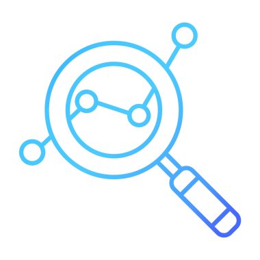 Web Kullanımı için Araştırma Simgesi, Vektör İllüstrasyonu