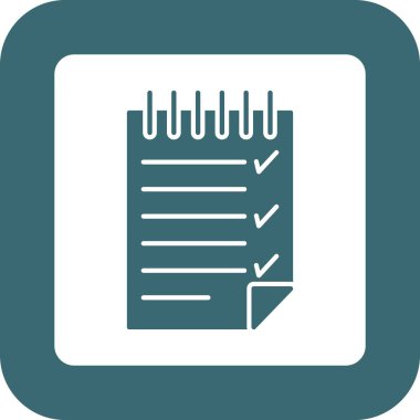 Web Kullanımı için Görev Simgesi, Vektör İllüstrasyonu