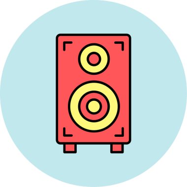 Web Kullanımı için Sözcü Simgesi, Vektör İllüstrasyonu