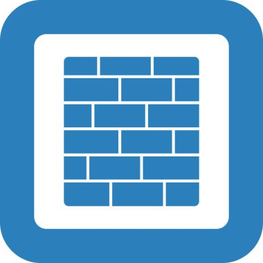 Web Kullanımı için Duvar Simgesi, Vektör İllüstrasyonu