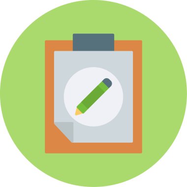 Web Kullanımı için Not Defteri Simgesi, Vektör İllüstrasyonu