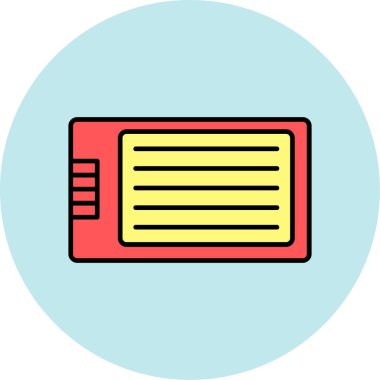 Web Kullanımı için Tablet Simgesi, Vektör İllüstrasyonu