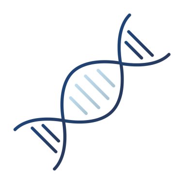 Web Kullanımı için DNA Simgesi, Vektör İllüstrasyonu