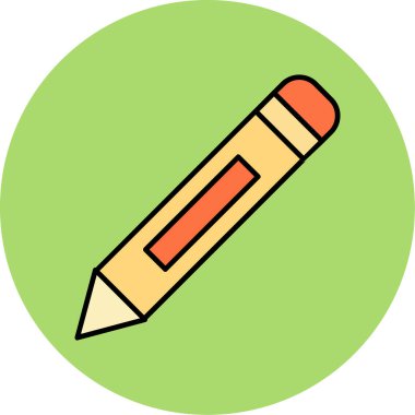 Web Kullanımı için Kalem Simgesi, Vektör İllüstrasyonu