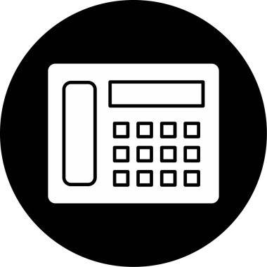 Web Kullanımı için Telefon Simgesi, Vektör İllüstrasyonu