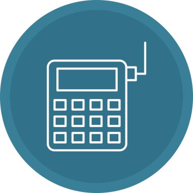 Web Kullanımı için Telefon Simgesi, Vektör İllüstrasyonu