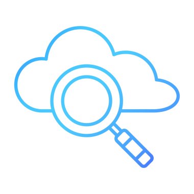 Web Kullanımı için bulut Simgesi, Vektör İllüstrasyonu