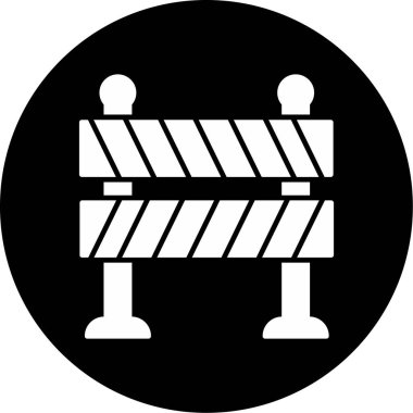 Yol Bariyeri Simgesi, Web Kullanımı için Vektör Resimleri