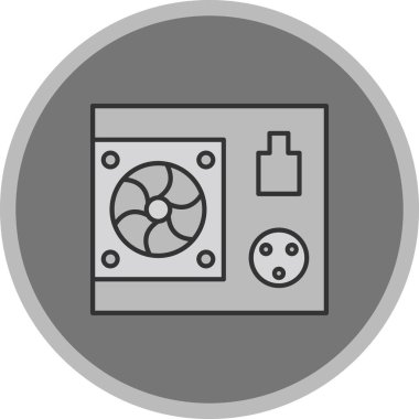 Psu Simgesi, Web Kullanımı için Vektör İllüstrasyonu