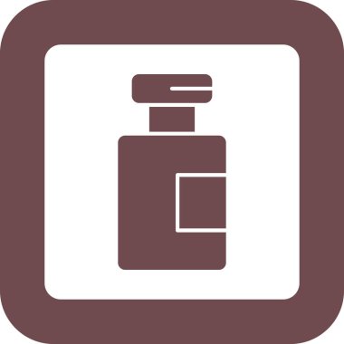 Web Kullanımı için Vial Simgesi, Vektör İllüstrasyonu