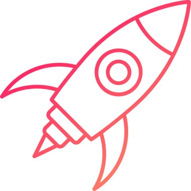 Uzay Roketi Simgesi, Web Kullanımı için Vektör Resimleri