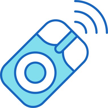 Web Kullanımı için Kablosuz Fare Simgesi, Vektör İllüstrasyonu