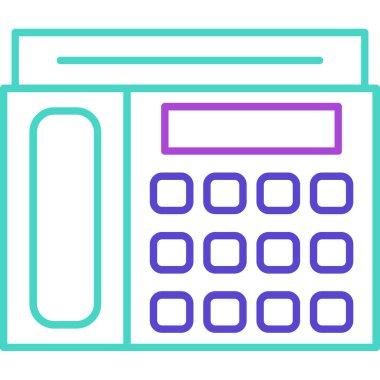 Web kullanımı için Aktarım Telefonu Simgesi, Vektör İllüstrasyonu