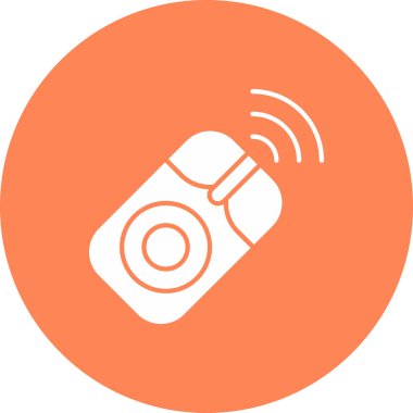 Web Kullanımı için Kablosuz Fare Simgesi, Vektör İllüstrasyonu