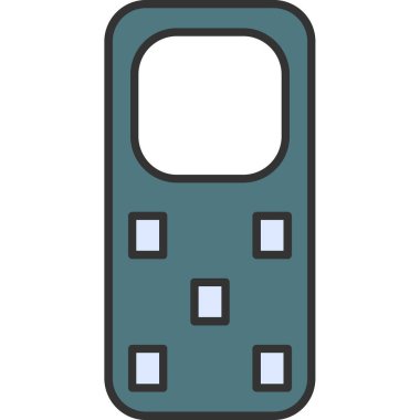 Web Kullanımı için Telefon Simgesi, Vektör İllüstrasyonu