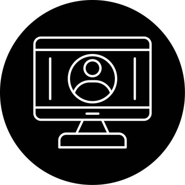 Web Kullanımı için Kullanıcı Simgesi, Vektör İllüstrasyonu