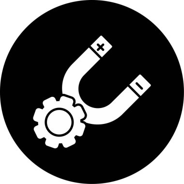 Web Kullanımı için Mıknatıs Simgesi, Vektör İllüstrasyonu