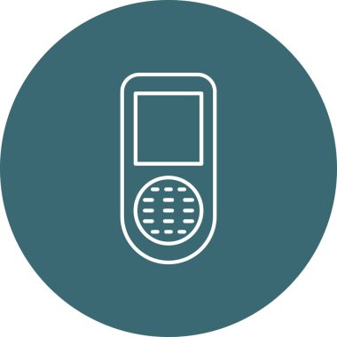 Web Kullanımı için Eski Telefon Simgesi, Vektör İllüstrasyonu
