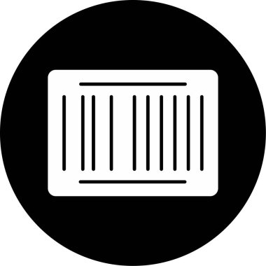 Web Kullanımı için Barkod Simgesi, Vektör İllüstrasyonu