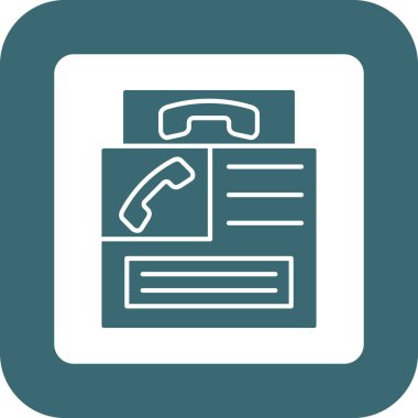 Web Kullanımı için Telefon kulübesi Simgesi, Vektör İllüstrasyonu