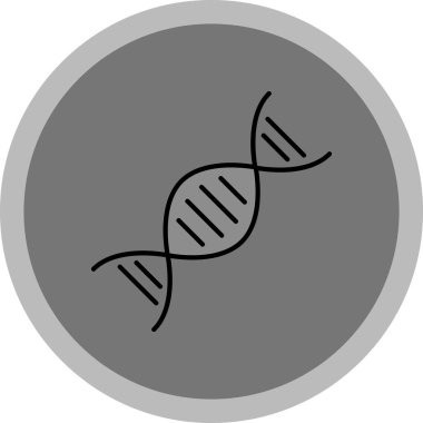 Web Kullanımı için DNA Simgesi, Vektör İllüstrasyonu