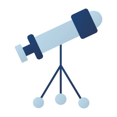 Web Kullanımı için Teleskop Simgesi, Vektör İllüstrasyonu