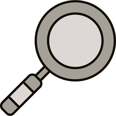 Web Kullanımı için Büyütme Cam Simgesi, Vektör İllüstrasyonu