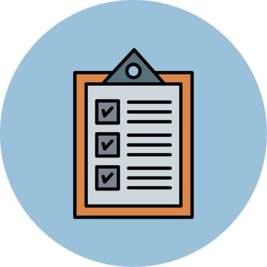 Web Kullanımı için Görev Simgesi, Vektör İllüstrasyonu