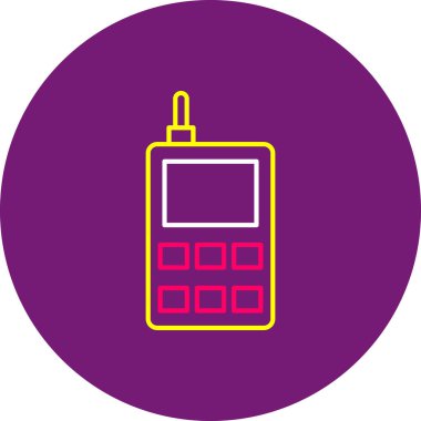 Web Kullanımı için Telefon Simgesi, Vektör İllüstrasyonu