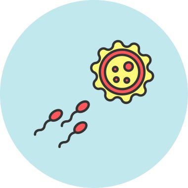 Web kullanımı için Döllenme Simgesi, Vektör İllüstrasyonu